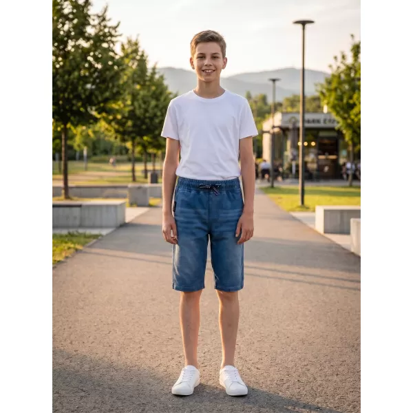  Chlapecké šortky SAM 73 VICTOR BS 536 SVĚTLÁ DENIM 