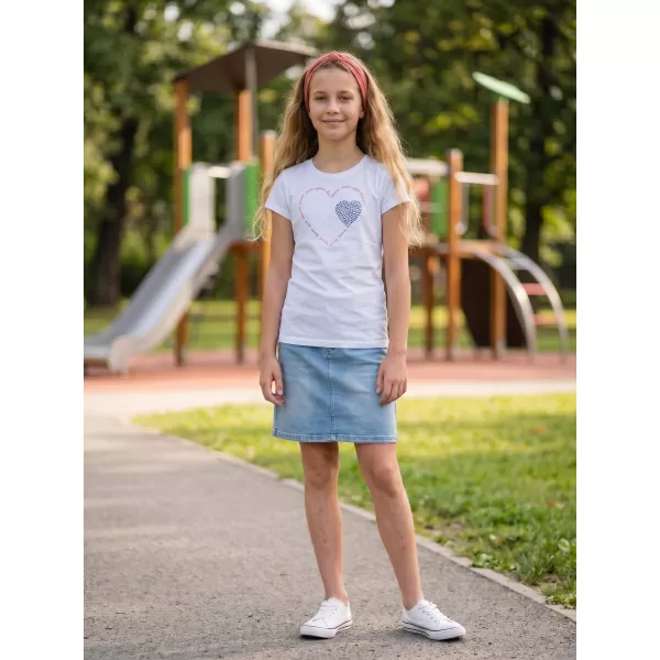  Dívčí triko s krátkým rukávem SAM 73 ALAINA GT 564 BÍLÁ 