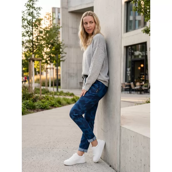  Dámské kalhoty SAM 73 IVY WK 778 TMAVĚ MODRÁ 