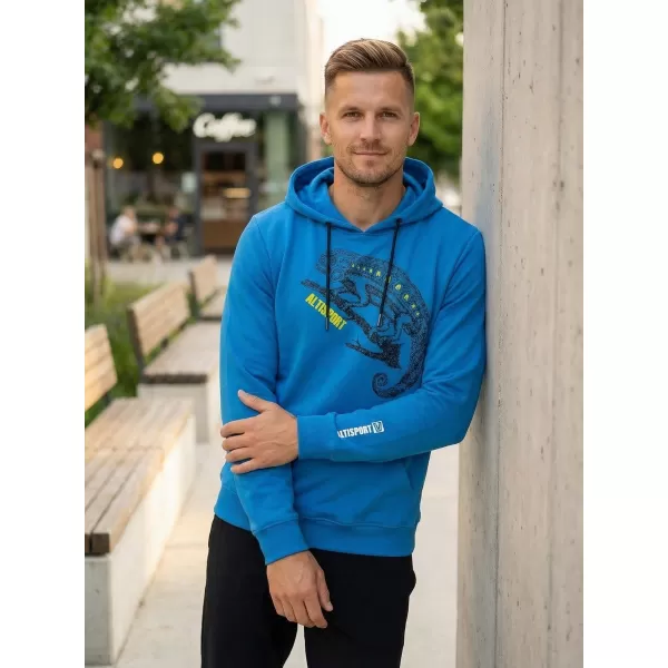  Pánská mikina ALTISPORT ALM017AL304 MODRÁ 