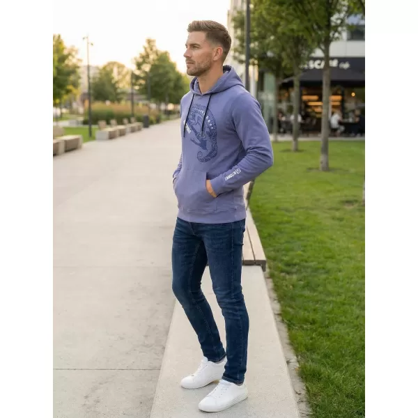  Pánská mikina ALTISPORT ALM017AL304 DENIM 
