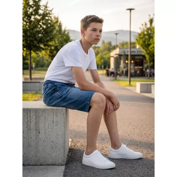  Chlapecké šortky SAM 73 VICTOR BS 536 SVĚTLÁ DENIM 