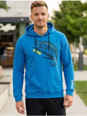 Pánská mikina ALTISPORT ALM017AL304 MODRÁ