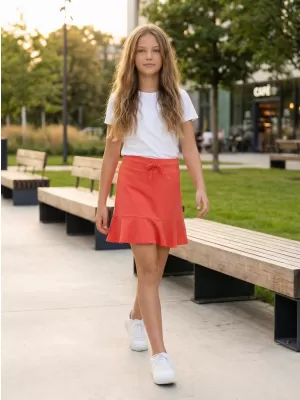 Dívčí sukně SAM 73 ARIELLE GZ 534 SVĚTLE ORANŽOVÁ