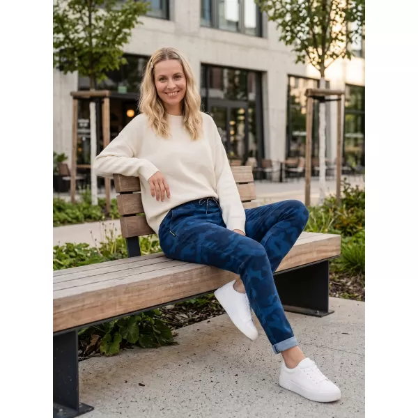  Dámské kalhoty SAM 73 IVY WK 778 TMAVĚ MODRÁ 