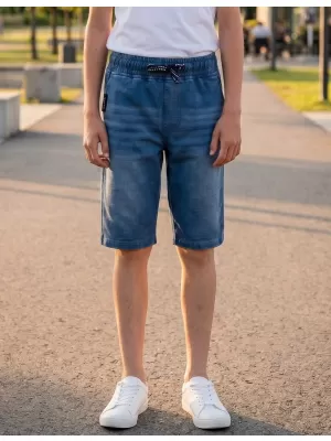Chlapecké šortky SAM 73 VICTOR BS 536 SVĚTLÁ DENIM