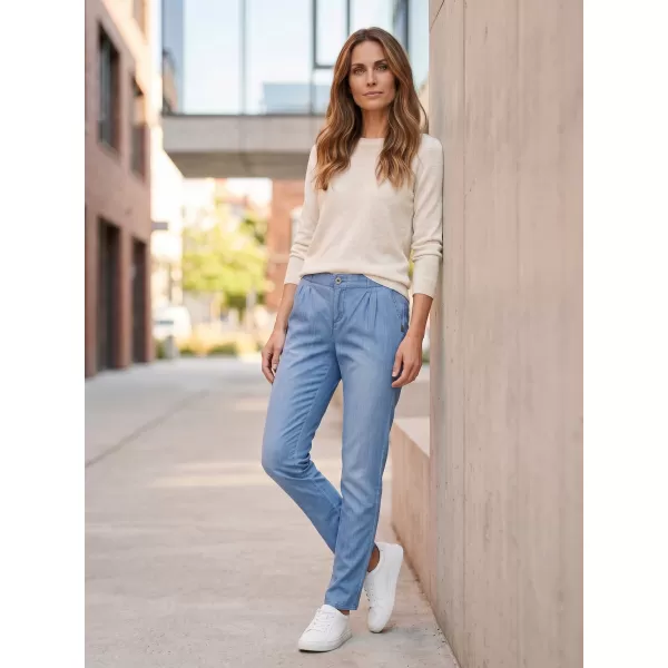  Dámské kalhoty SAM 73 MELINDA WK 776 SVĚTLÁ DENIM 