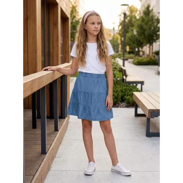  Dívčí sukně  SAM 73 NYLAH GZ 530 SVĚTLÁ DENIM 