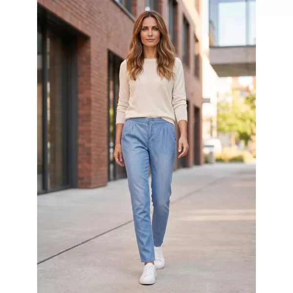  Dámské kalhoty SAM 73 MELINDA WK 776 SVĚTLÁ DENIM 