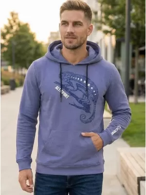 Pánská mikina ALTISPORT ALM017AL304 DENIM