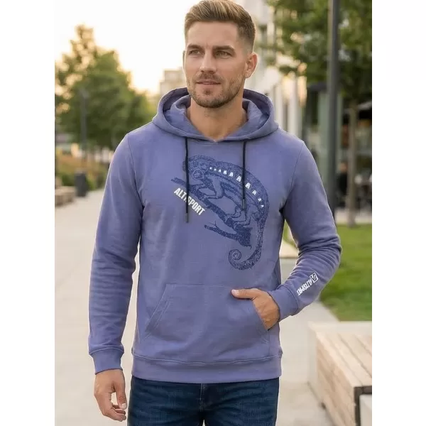  Pánská mikina ALTISPORT ALM017AL304 DENIM 