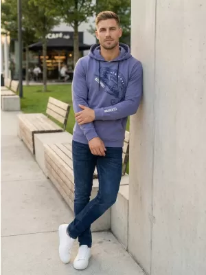 Pánská mikina ALTISPORT ALM017AL304 DENIM