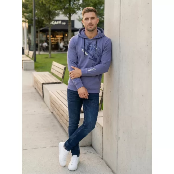 Pánská mikina ALTISPORT ALM017AL304 DENIM 