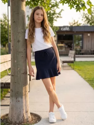 Dívčí sukně SAM 73 ARIELLE GZ 534 TMAVĚ MODRÁ