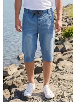 Pánské kraťasy SAM 73 KASH MS 751 SVĚTLÁ DENIM