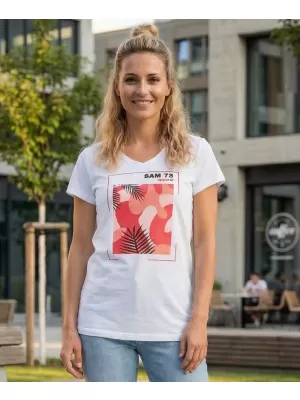 Dámské triko s krátkým rukávem SAM 73 ILDA WT 855 BÍLÁ