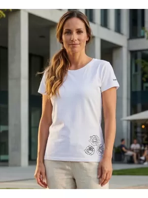 Dámské triko s krátkým rukávem SAM 73 BETHANY WT 846 BÍLÁ