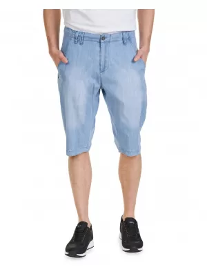 Pánské kraťasy SAM 73 KIERAN MS 754 SVĚTLÁ DENIM