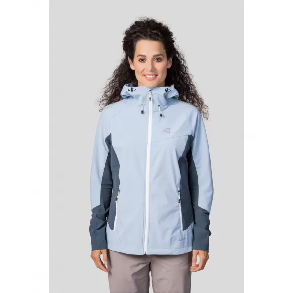  Dámská softshellová bunda HANNAH PULLA BLUE FOG/DARK SLATE 
