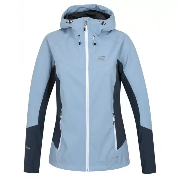  Dámská softshellová bunda HANNAH PULLA BLUE FOG/DARK SLATE 