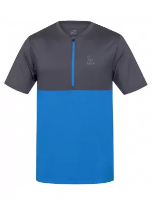 Pánské triko HANNAH SANVI ASPHALT/FRENCH BLUE MEL
