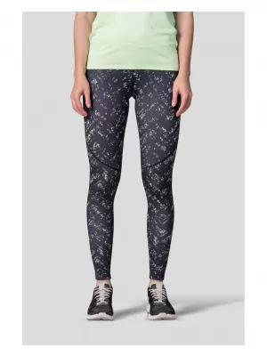 Dámské legíny HANNAH MONETY ANTHRACITE/GREEN