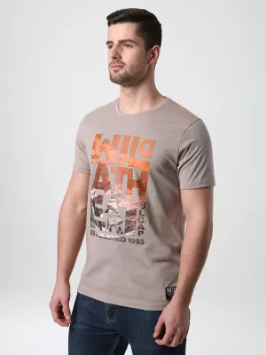 Pánské triko LOAP BOLT HNĚDÁ/ŠEDÁ