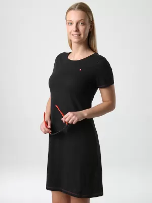 Dámské šaty LOAP BULMA ČERNÁ/RŮŽOVÁ