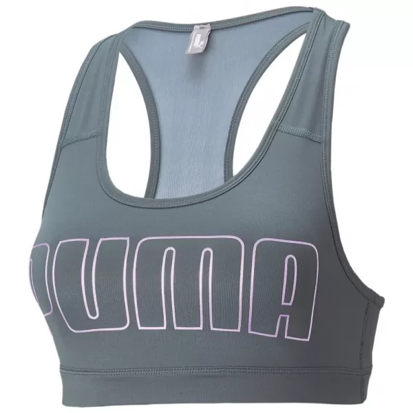  Dámská podprsenka PUMA MID IMPACT 4KEEPS GRAPHIC BRA PM 520306-42 GRAY 