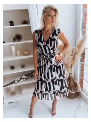 Dámské šaty DSTREET BALI ČERNOBÍLÁ