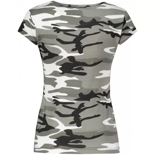 Dámské triko ALTISPORT ALW002C122 CAMO GREY/RŮŽOVÁ 