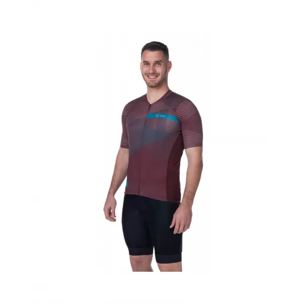  Pánský cyklo dres KILPI NERITO-M RM0310KI TMAVĚ ČERVENÁ 