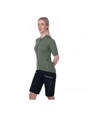 Dámský cyklo dres KILPI MEARIL-W RL0324KI KHAKI