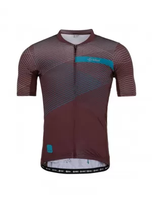 Pánský cyklo dres KILPI NERITO-M RM0310KI TMAVĚ ČERVENÁ