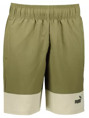 Pánské kraťasy PUMA POWER COLORBLOCK WOVEN SHORTS 9 848819-32 GREEN
