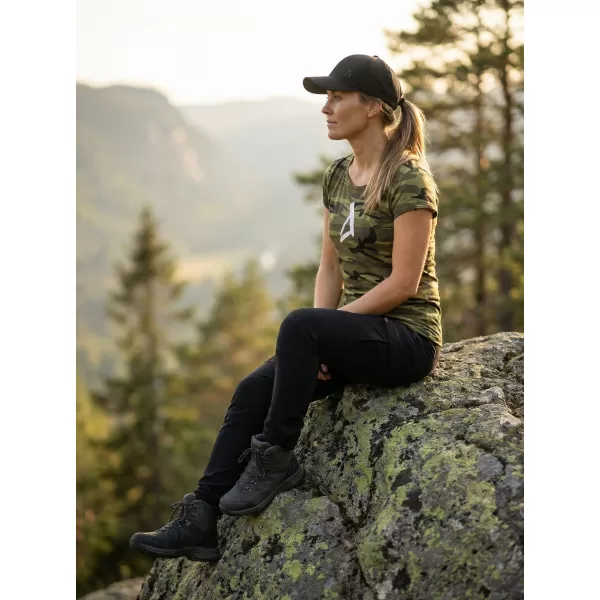 Dámské triko ALTISPORT ALW002C122 CAMO GREEN/BÍLÁ 