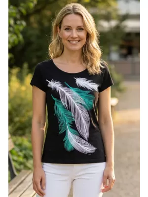 Dámské triko ALTISPORT CARRYOVER ALW112122 ČERNOMODRÁ
