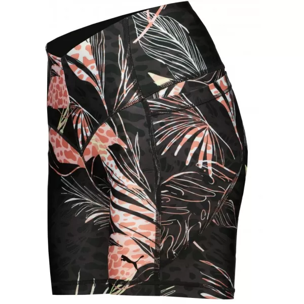  Dámské šortky PUMA TRAIN TREND AOP EVERSCULPT HIGH WAIST 5 TIGHT SHORT 521610-01 BLACK 