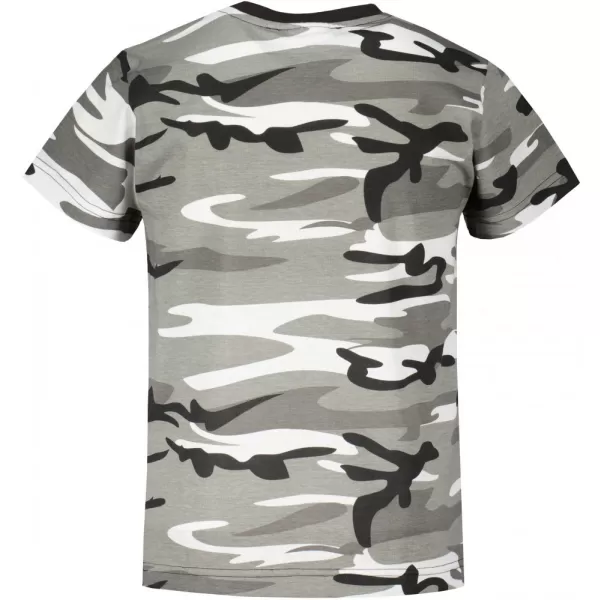  Dětské triko ALTISPORT ALK002C149 CAMO GREY/MODRÁ 