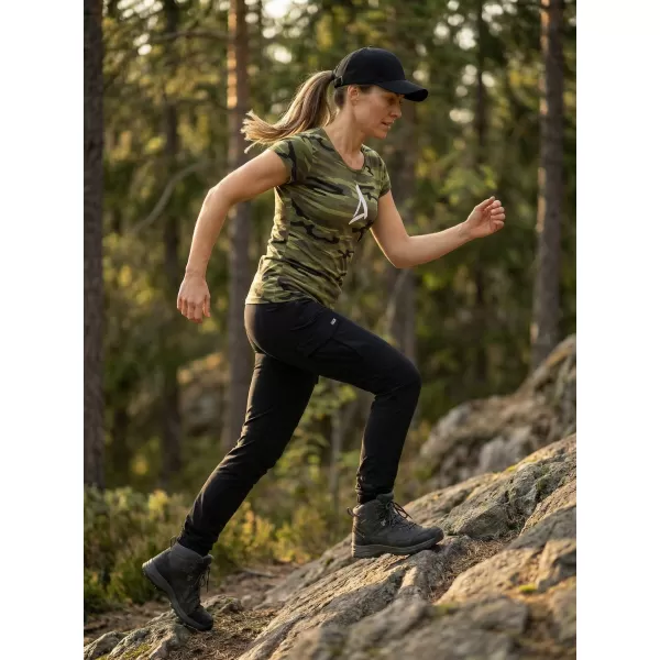  Dámské triko ALTISPORT ALW002C122 CAMO GREEN/BÍLÁ 