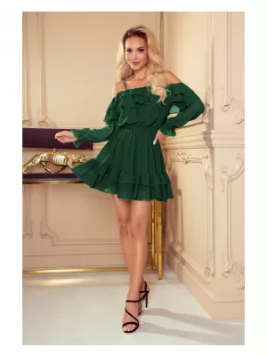 Dámské šaty NUMOCO 360-2 ZELENÁ