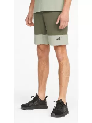Pánské kraťasy PUMA POWER COLORBLOCK WOVEN SHORTS 9 848819-32 GREEN