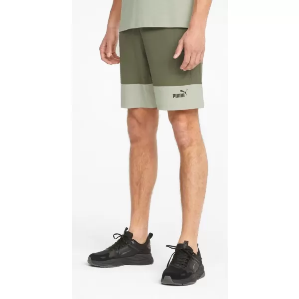  Pánské kraťasy PUMA POWER COLORBLOCK WOVEN SHORTS 9 848819-32 GREEN 