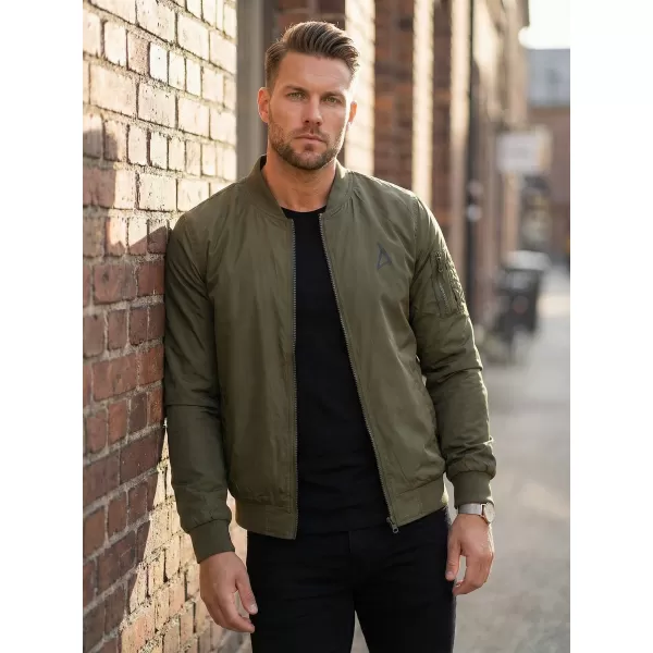  Pánský bomber ALTISPORT BYB/ALM002BY045 KHAKI 