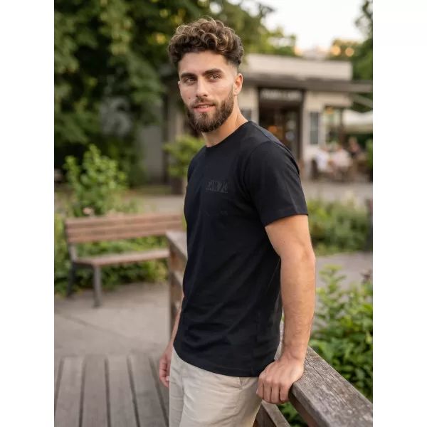  Pánské triko SAM 73 QUARIP MT 812 ČERNÁ 