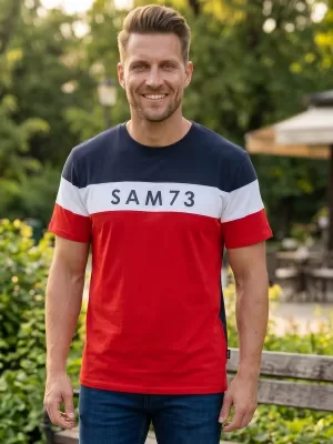 Pánské triko SAM 73 KAVIX MT 815 ČERVENÁ
