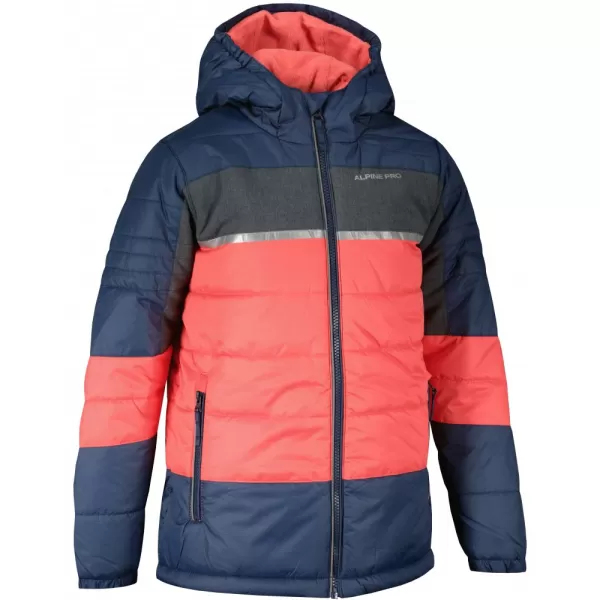  Dětská bunda ALPINE PRO JORGO KJCY283 RŮŽOVÁ 
