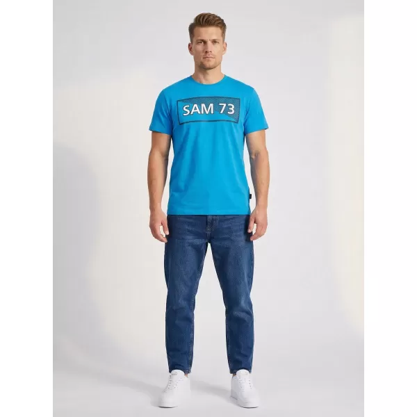  Pánské triko SAM 73 FENRI MT 814 JASNĚ MODRÁ 