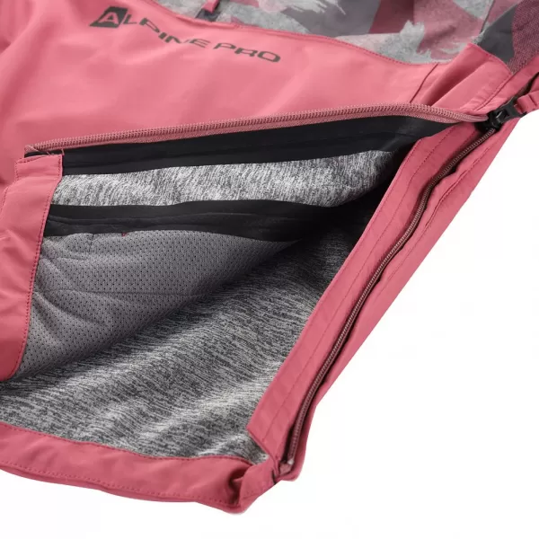 Dětská bunda ALPINE PRO GIBBO KJCY250 VÍNOVÁ 