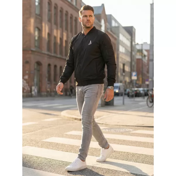  Pánský bomber ALTISPORT BYB/ALM002BY045 ČERNOBÍLÁ 